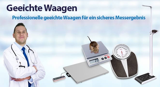 Geeichte Waagen für sichere Messergebnisse