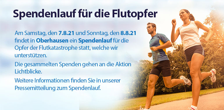Spendenlauf für die Flutopfer in Oberhausen